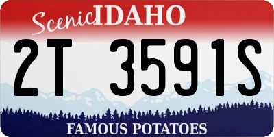ID license plate 2T3591S
