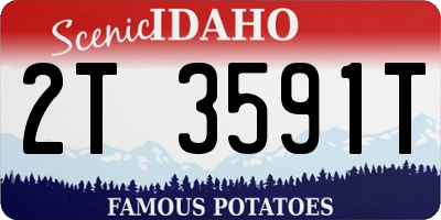 ID license plate 2T3591T