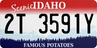 ID license plate 2T3591Y