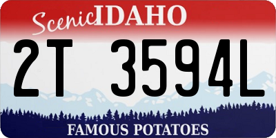 ID license plate 2T3594L