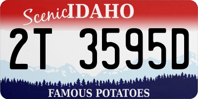 ID license plate 2T3595D