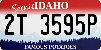 ID license plate 2T3595P