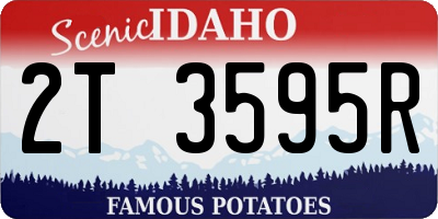 ID license plate 2T3595R