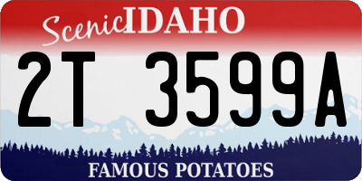 ID license plate 2T3599A