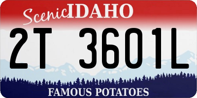 ID license plate 2T3601L