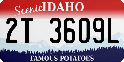 ID license plate 2T3609L
