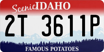 ID license plate 2T3611P