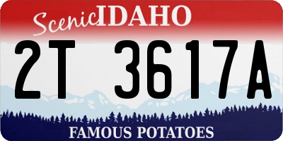ID license plate 2T3617A
