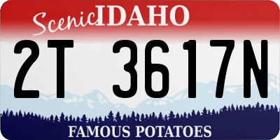 ID license plate 2T3617N