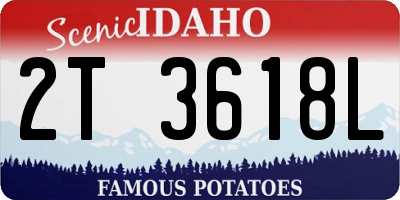 ID license plate 2T3618L
