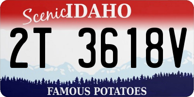 ID license plate 2T3618V