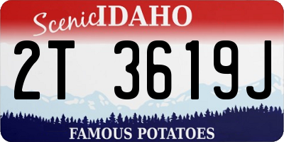 ID license plate 2T3619J
