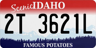 ID license plate 2T3621L