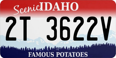 ID license plate 2T3622V