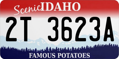 ID license plate 2T3623A