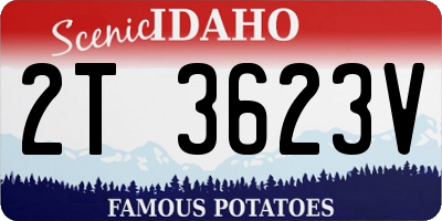 ID license plate 2T3623V