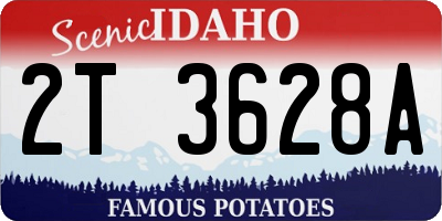 ID license plate 2T3628A