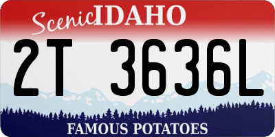 ID license plate 2T3636L