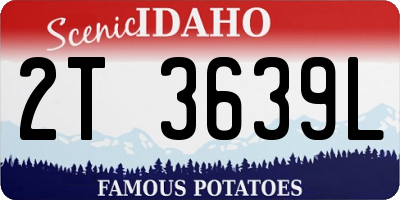 ID license plate 2T3639L
