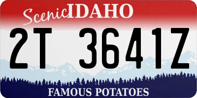 ID license plate 2T3641Z