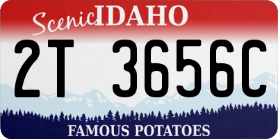 ID license plate 2T3656C