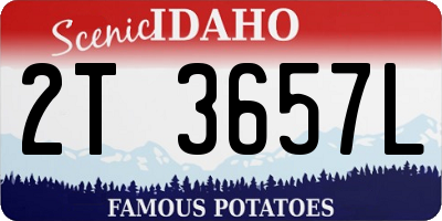 ID license plate 2T3657L