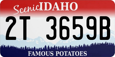 ID license plate 2T3659B