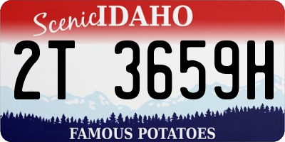 ID license plate 2T3659H
