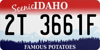 ID license plate 2T3661F