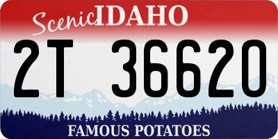 ID license plate 2T3662O