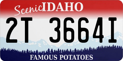 ID license plate 2T3664I