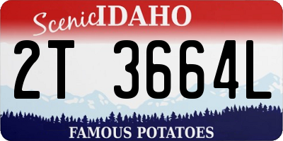 ID license plate 2T3664L