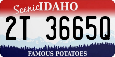 ID license plate 2T3665Q