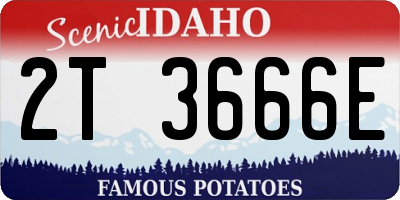 ID license plate 2T3666E