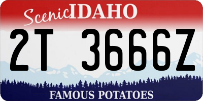 ID license plate 2T3666Z