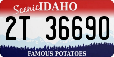 ID license plate 2T3669O