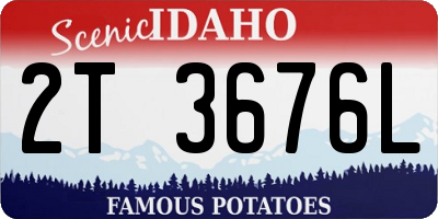 ID license plate 2T3676L