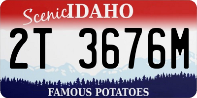 ID license plate 2T3676M