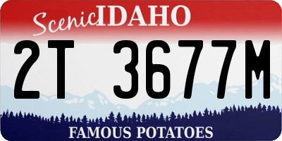 ID license plate 2T3677M