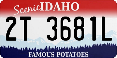 ID license plate 2T3681L