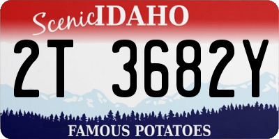 ID license plate 2T3682Y