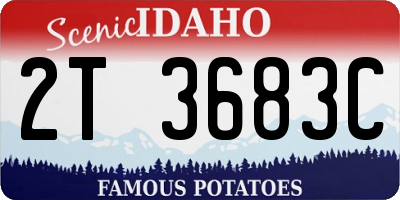 ID license plate 2T3683C