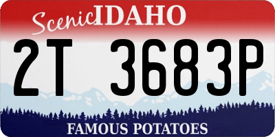 ID license plate 2T3683P