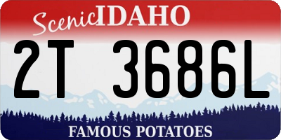 ID license plate 2T3686L