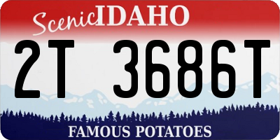 ID license plate 2T3686T