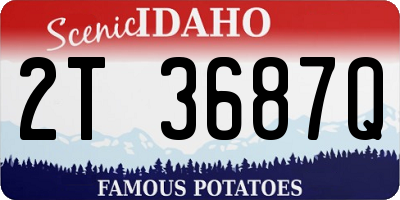 ID license plate 2T3687Q