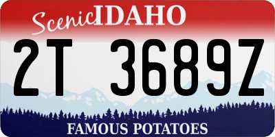 ID license plate 2T3689Z
