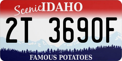 ID license plate 2T3690F