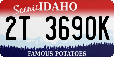 ID license plate 2T3690K
