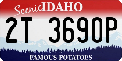 ID license plate 2T3690P